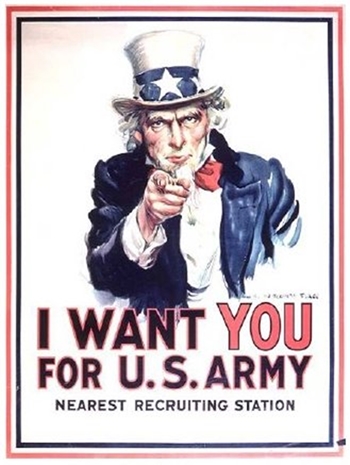 미국의 징병 홍보 포스터
