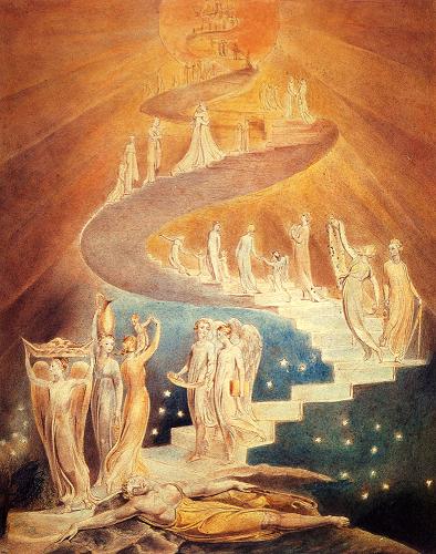 ▲윌리엄 블레이크(William Blake, 1757~1827), <야곱의 꿈>, 1809년