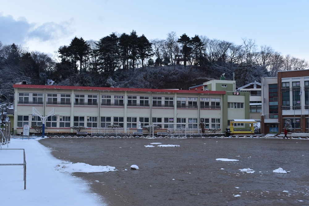 ▲군산서초등학교의 모습. 정원은 이곳에서 종종 생각에 잠기곤 했다.