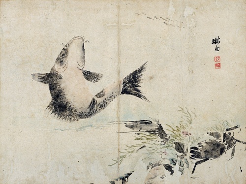 조정규, <어해도(漁蟹圖)>, 1830, 지본담채, 36.2×46.5cm, 소장번호: 2151