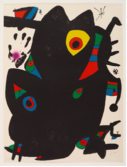 ▲ 호안미로(Joan Mir&#243;, 1893-1983), <Mont-roig>, 1974, Lithograph, 76x57cm