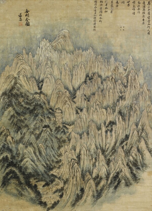 ▲겸재(謙齋) 정선(鄭敾, 1676~1759)의 '금강전도'(金剛全圖)